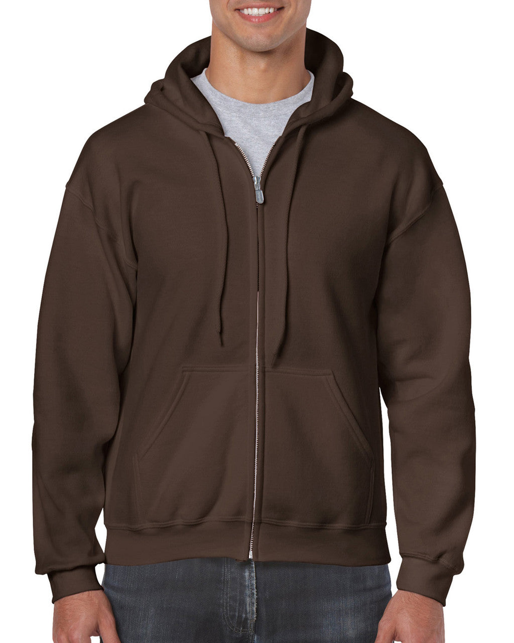 Gildan Adult Zip Hooded Sweatshirt-(18600)