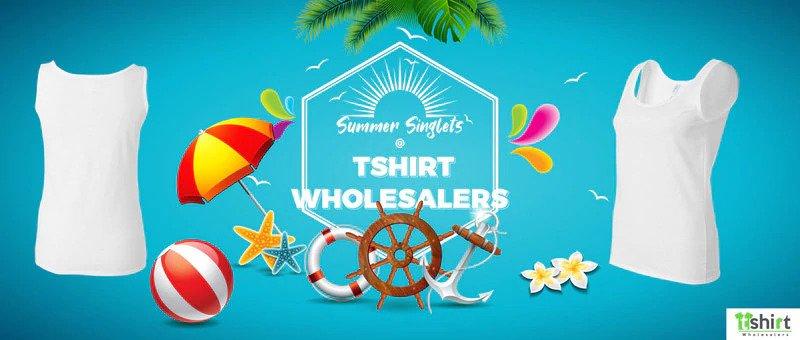 Summer Singlets at Tshirt Wholesalers