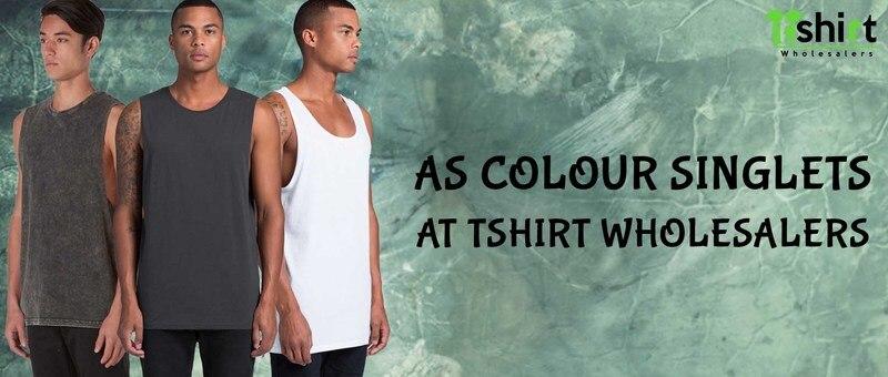 AS Colour Singlets at T shirt Wholesalers