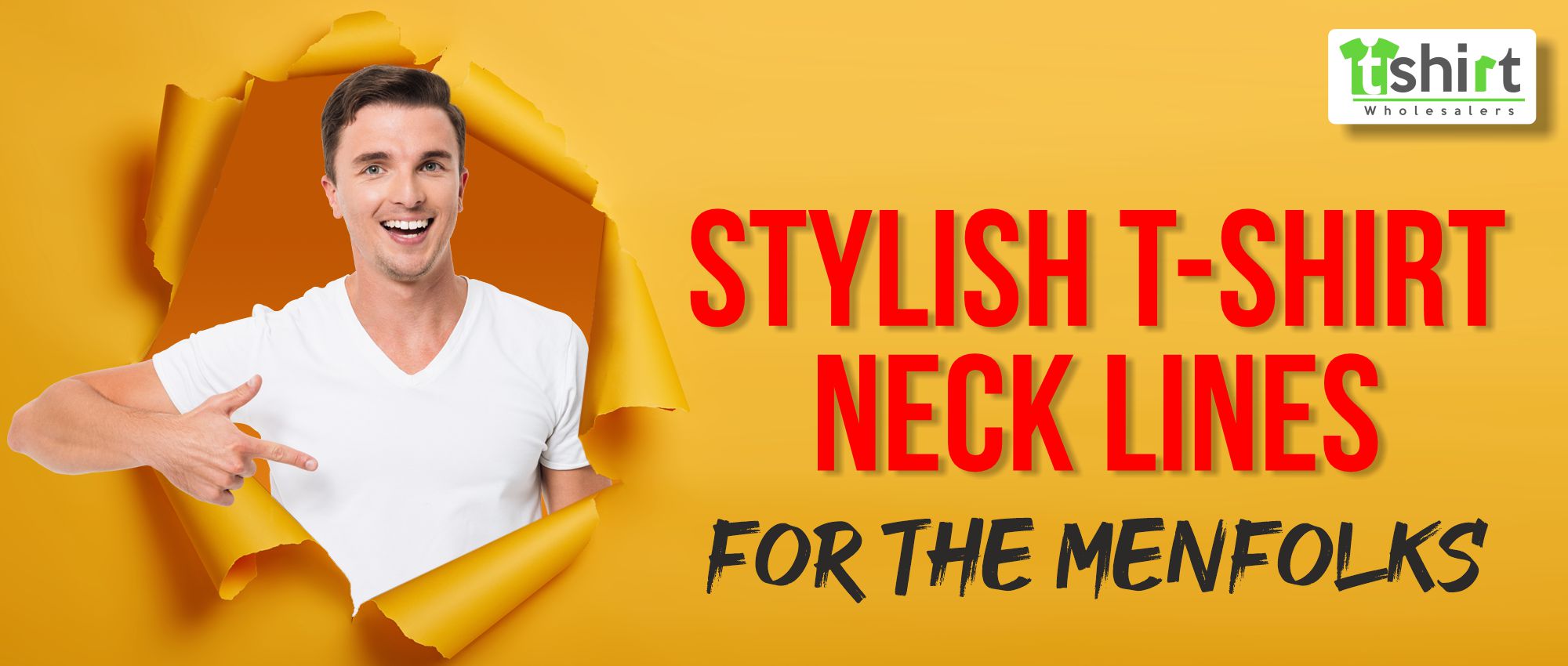 STYLISH T-SHIRT NECK LINES FOR THE MENFOLKS