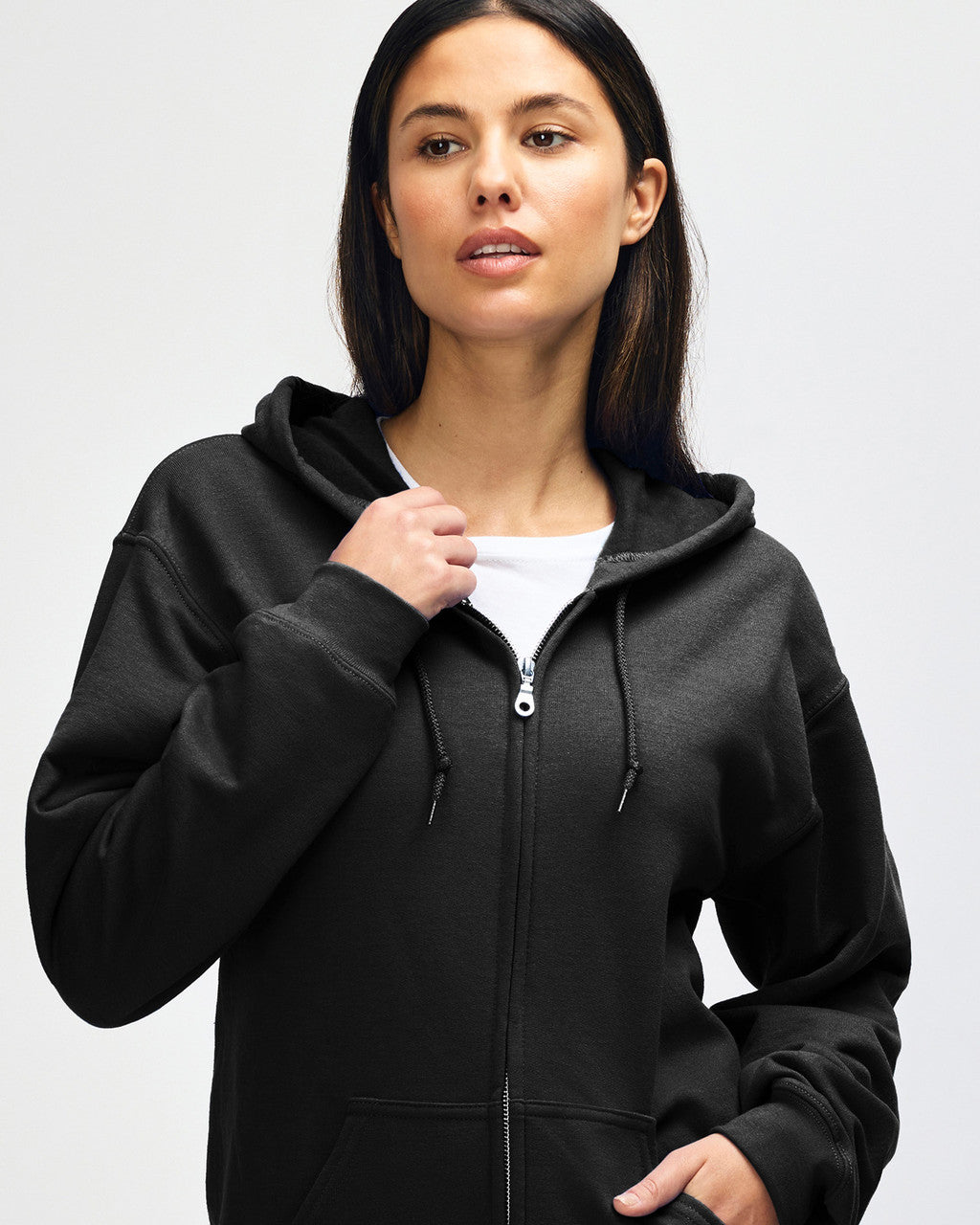 Gildan  Adult  Zip Hooded Sweatshirt-(18600)