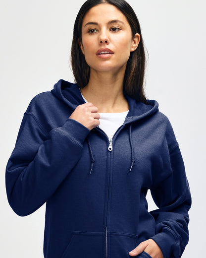 Gildan  Adult  Zip Hooded Sweatshirt-(18600)