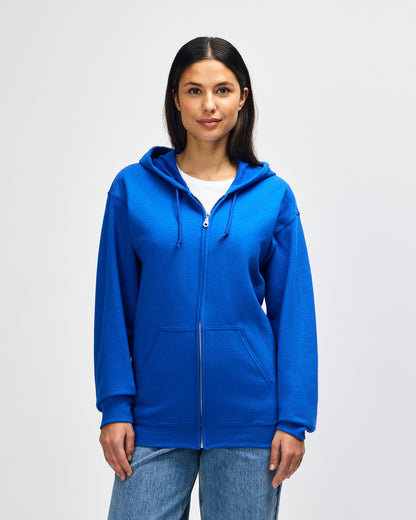 Gildan  Adult  Zip Hooded Sweatshirt-(18600)