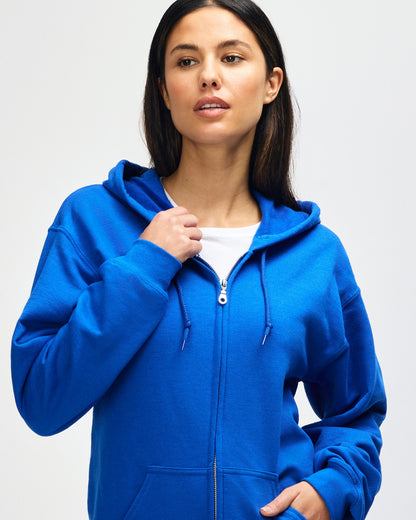 Gildan  Adult  Zip Hooded Sweatshirt-(18600)