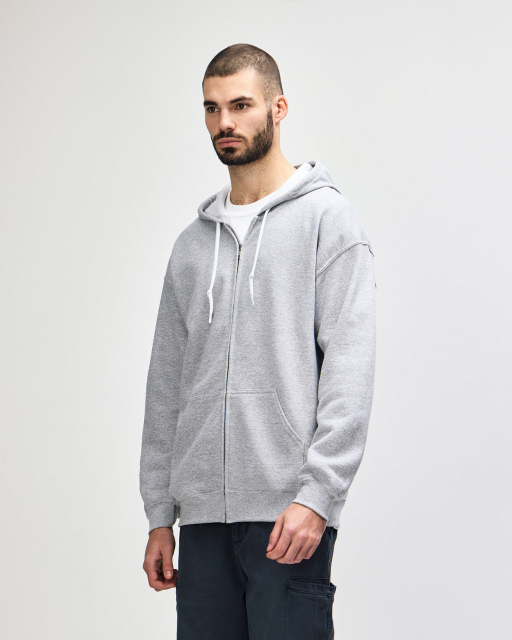 Gildan  Adult  Zip Hooded Sweatshirt-(18600)
