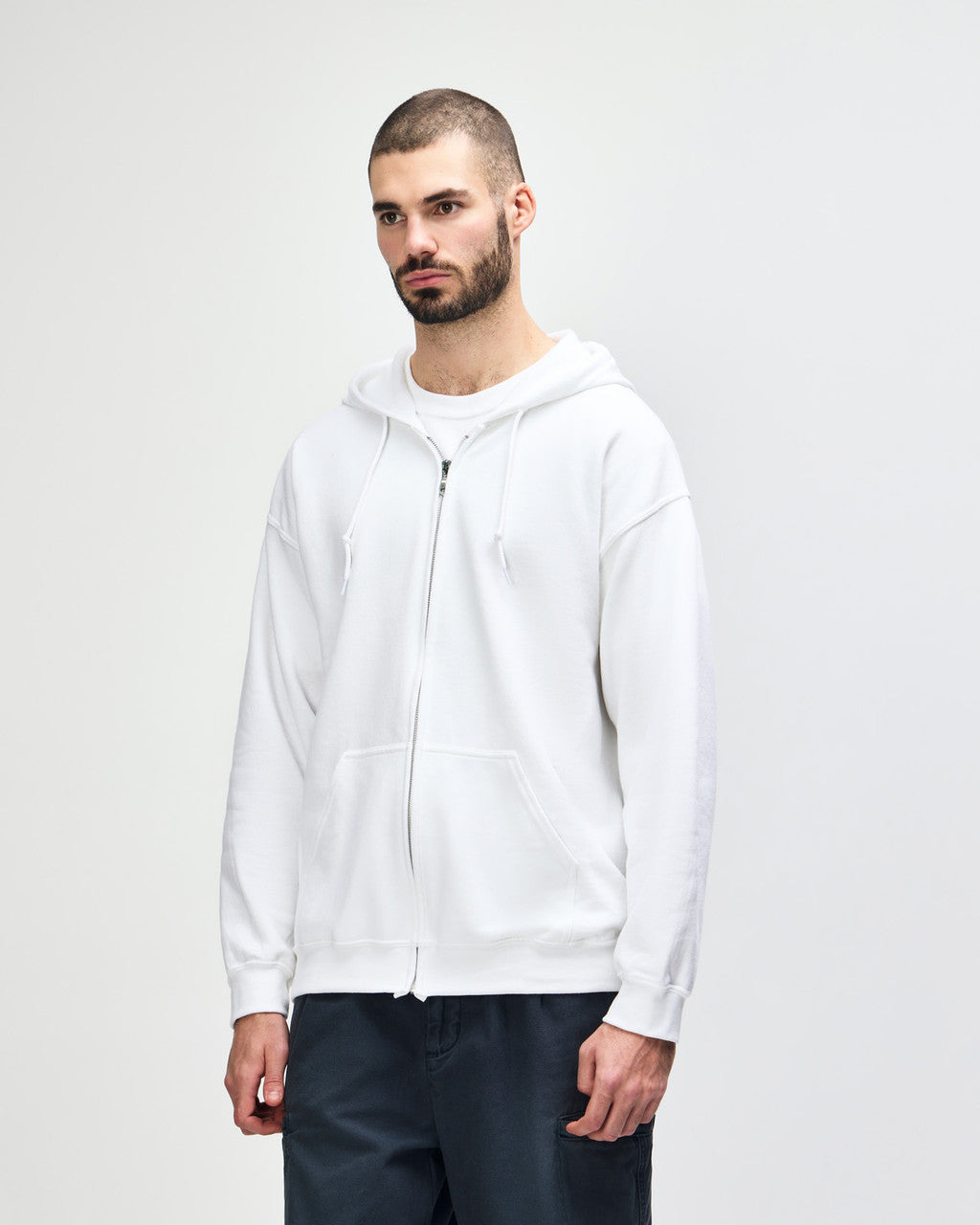 Gildan  Adult  Zip Hooded Sweatshirt-(18600)