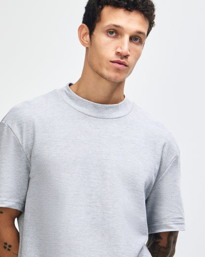 American Apparel Pique Unisex Mockneck T-shirt (1PQ)