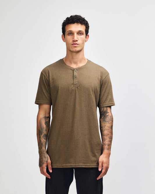 American Apparel Adult CVC Henley T-shirt (2004CVC)