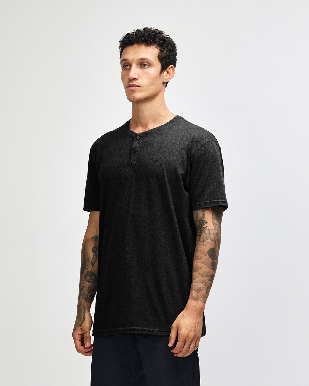 American Apparel Adult CVC Henley T-shirt (2004CVC)