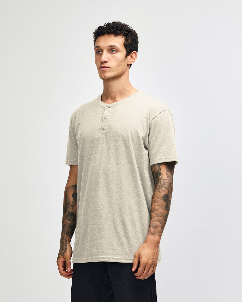 American Apparel Adult CVC Henley T-shirt (2004CVC)