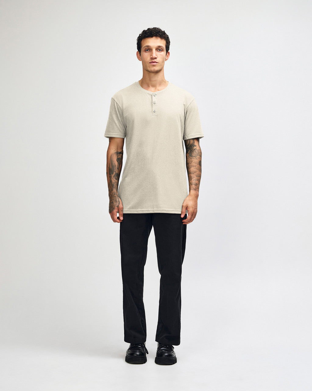 American Apparel Adult CVC Henley T-shirt (2004CVC)
