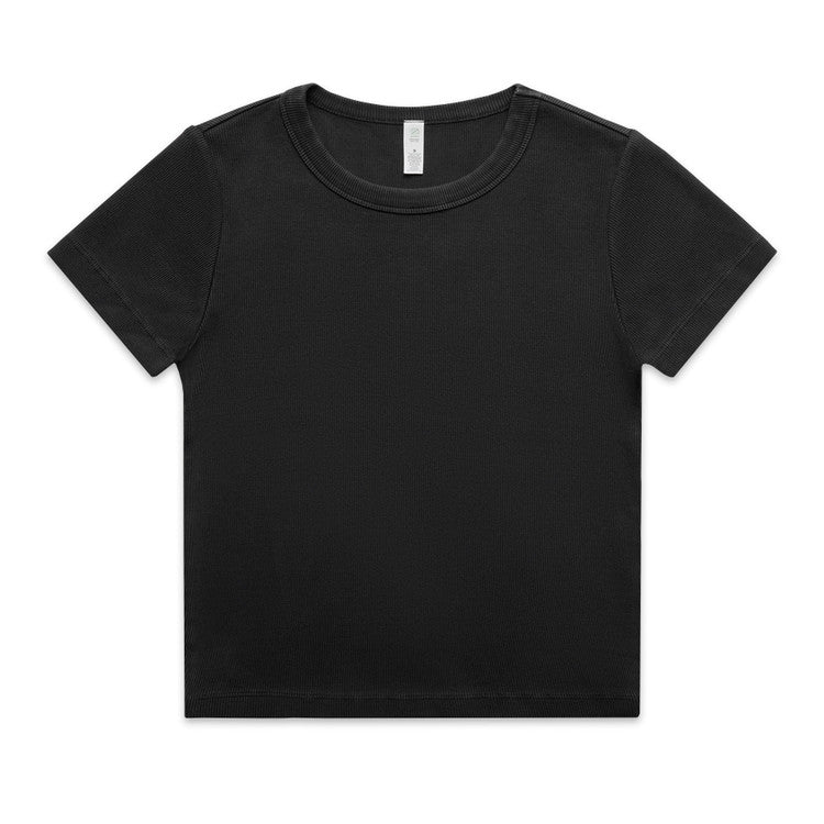 Ascolour Wos Faded Organic Rib Tee-(4036)