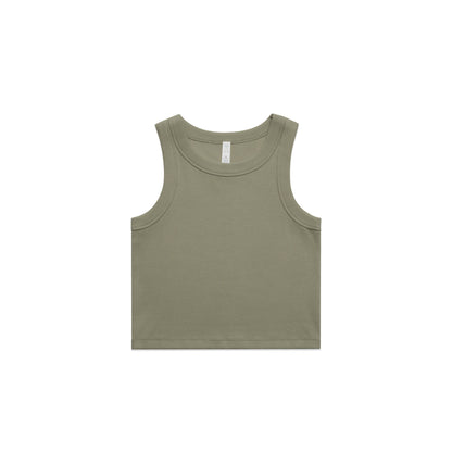Ascolour Wo's Organic  Rib Crop Tank (4064G)