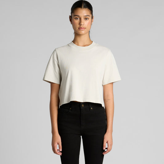 Ascolour Wo's Heavy Faded Crop Tee (4089)