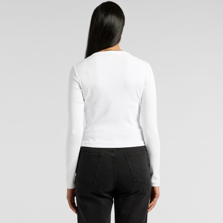 Ascolour Wo's Organic Rib L/S Tee-(4096)