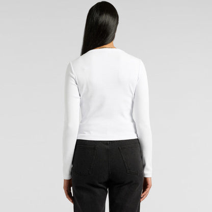 Ascolour Wo's Organic Rib L/S Tee-(4096)