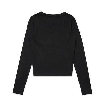 Ascolour Wo's Organic Rib L/S Tee-(4096)