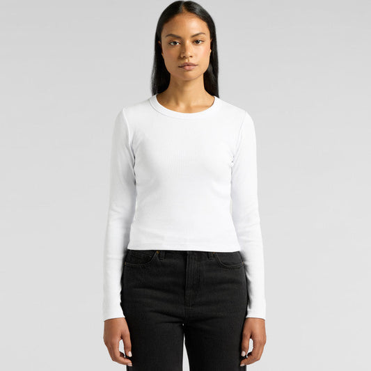 Ascolour Wo's Organic Rib L/S Tee-(4096)