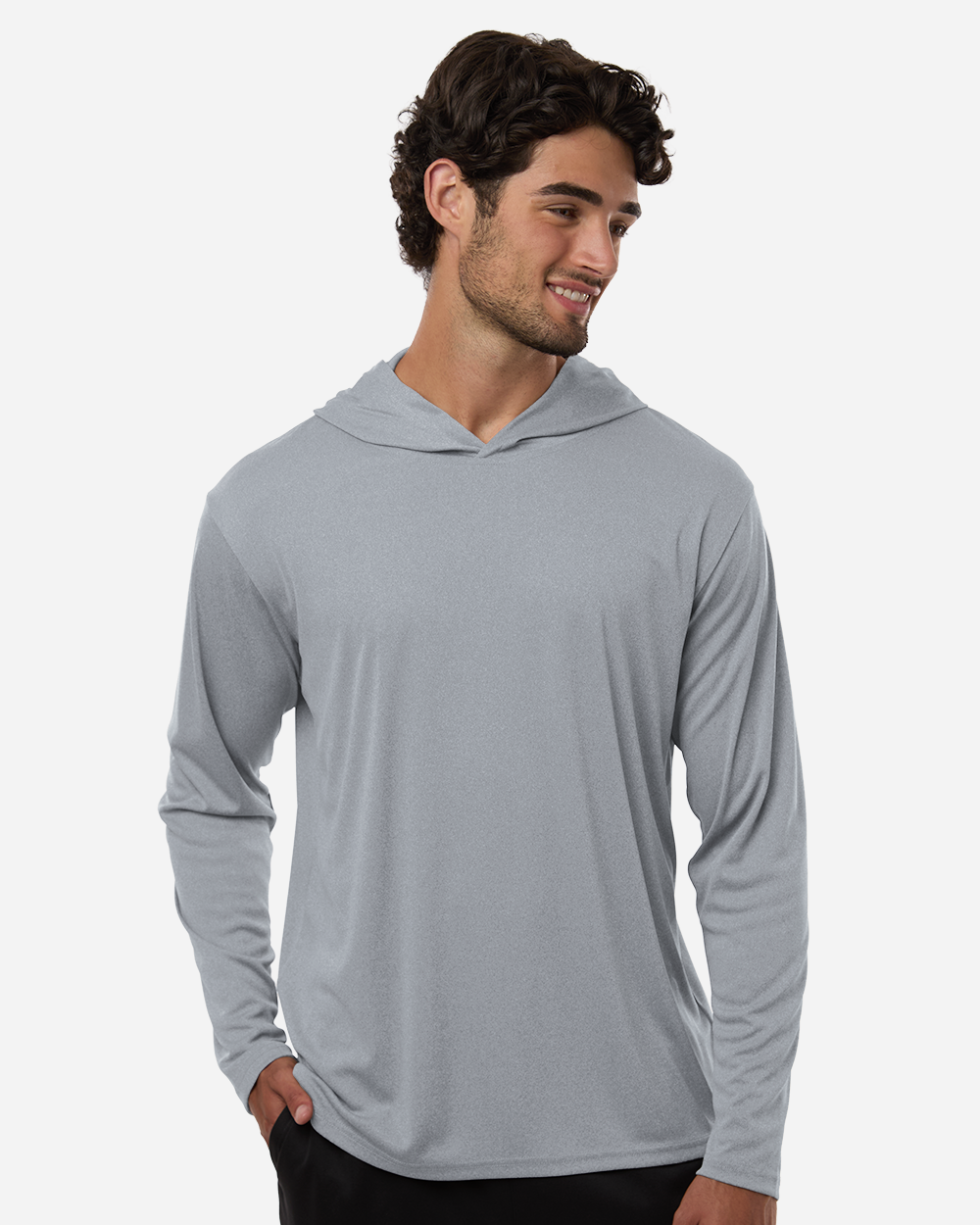AllPro Men's Long Sleeve Hooded T-Shirt (48510)