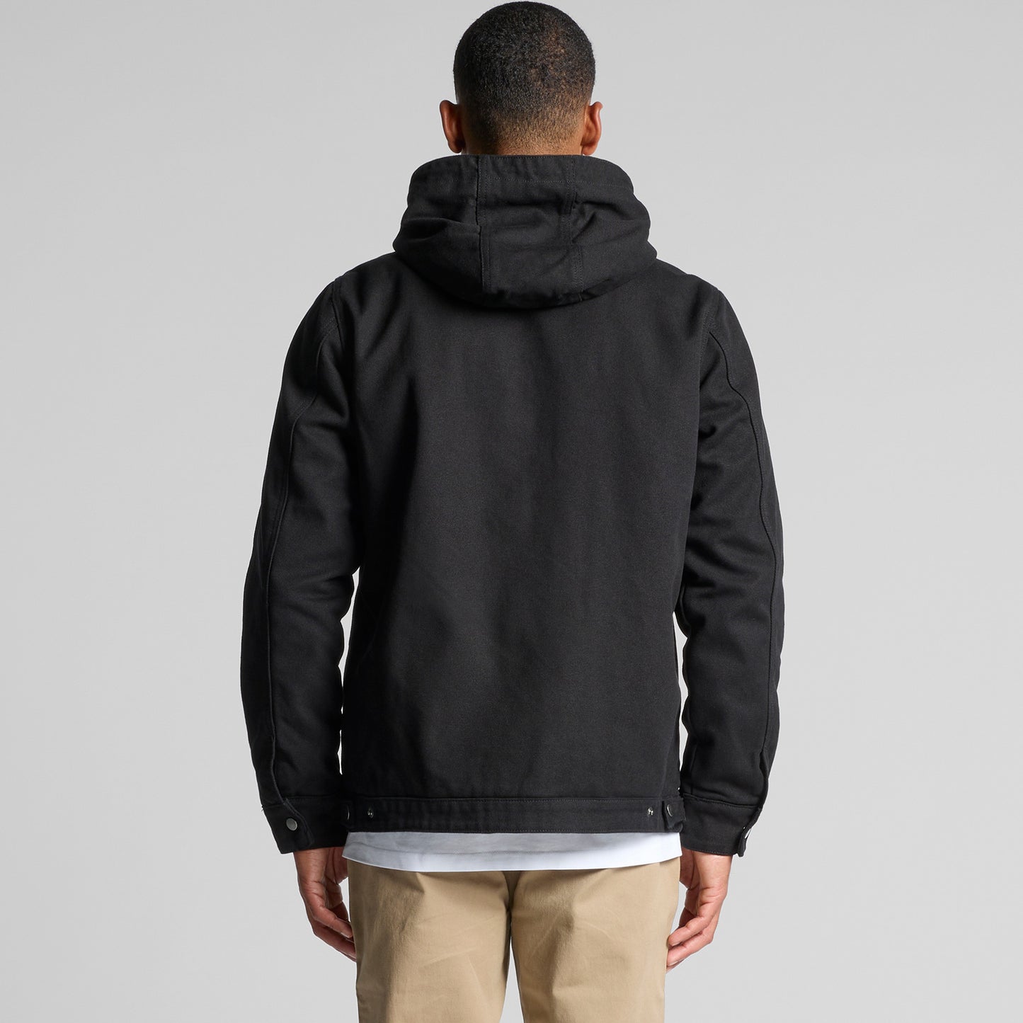 Ascolour Mens Canvas Hooded Jacket (5529)