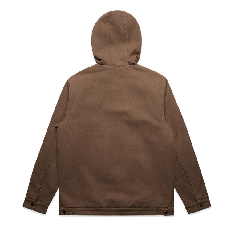 Ascolour Mens Canvas Hooded Jacket (5529)