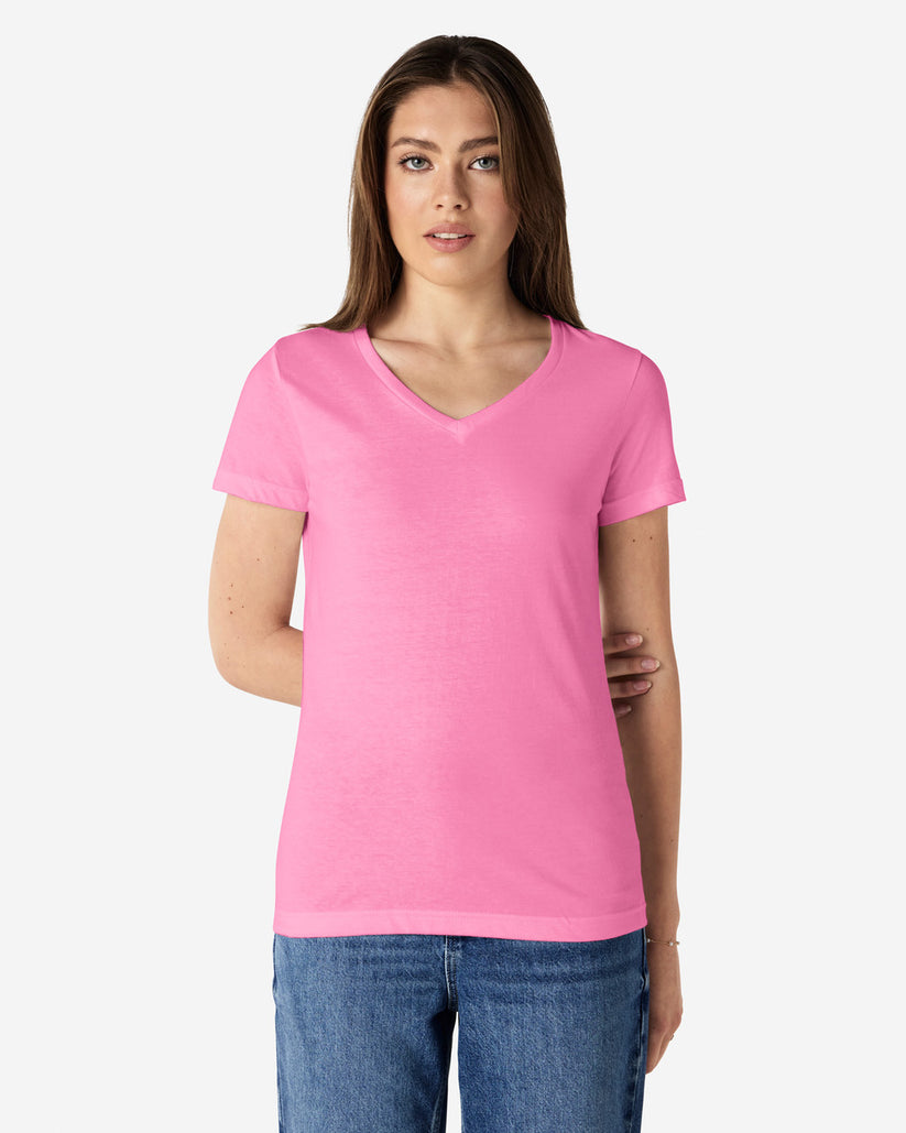 Gildan-Soft-Style-Ladies-V-Neck