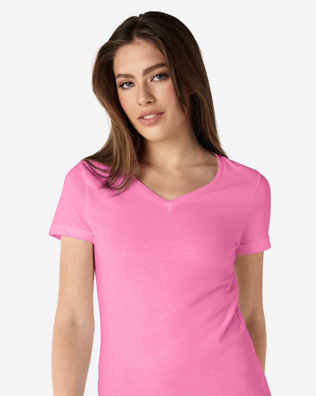 Gildan Soft Style Ladies V Neck T/S-(64V00L)