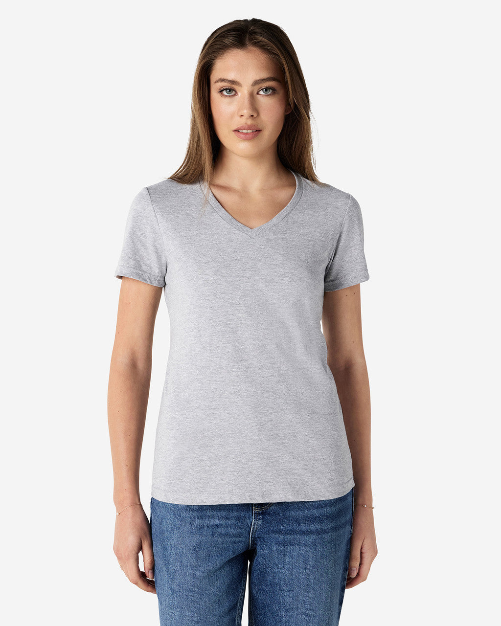 Gildan Soft Style Ladies V Neck T/S-(64V00L)