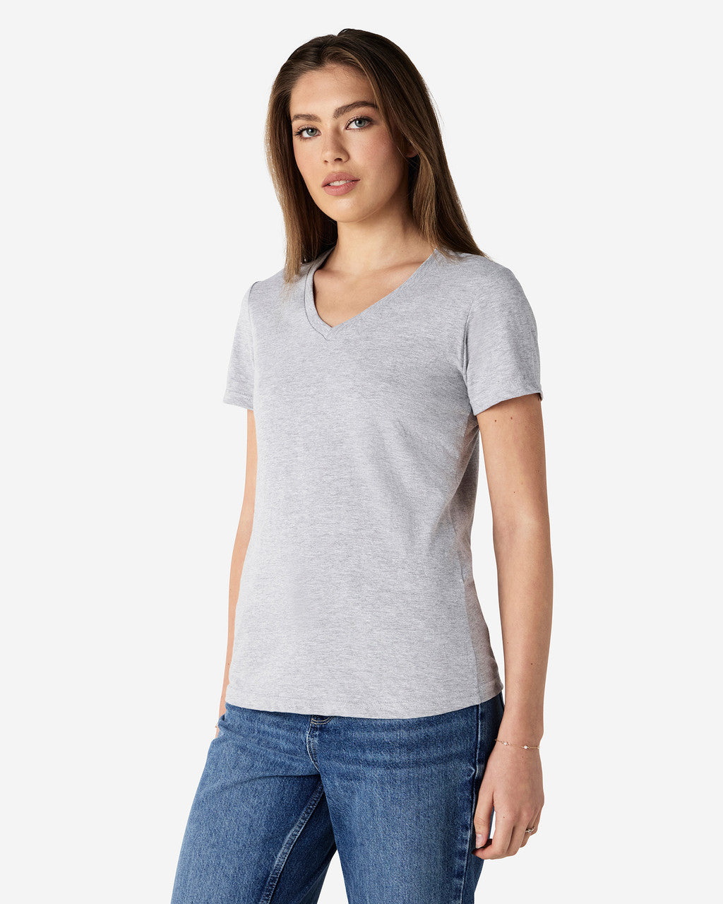 Gildan Soft Style Ladies V Neck T/S-(64V00L)