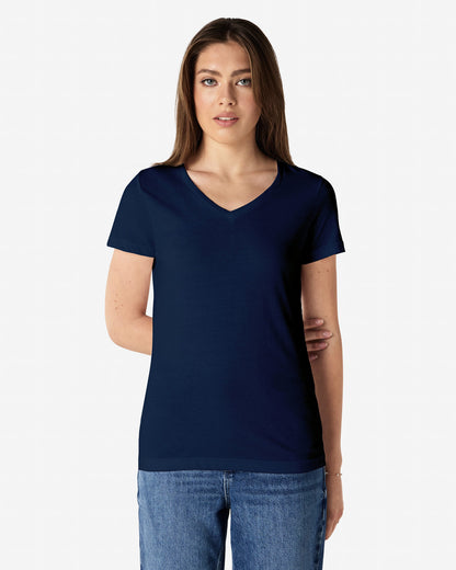 Gildan Soft Style Ladies V Neck T/S-(64V00L)