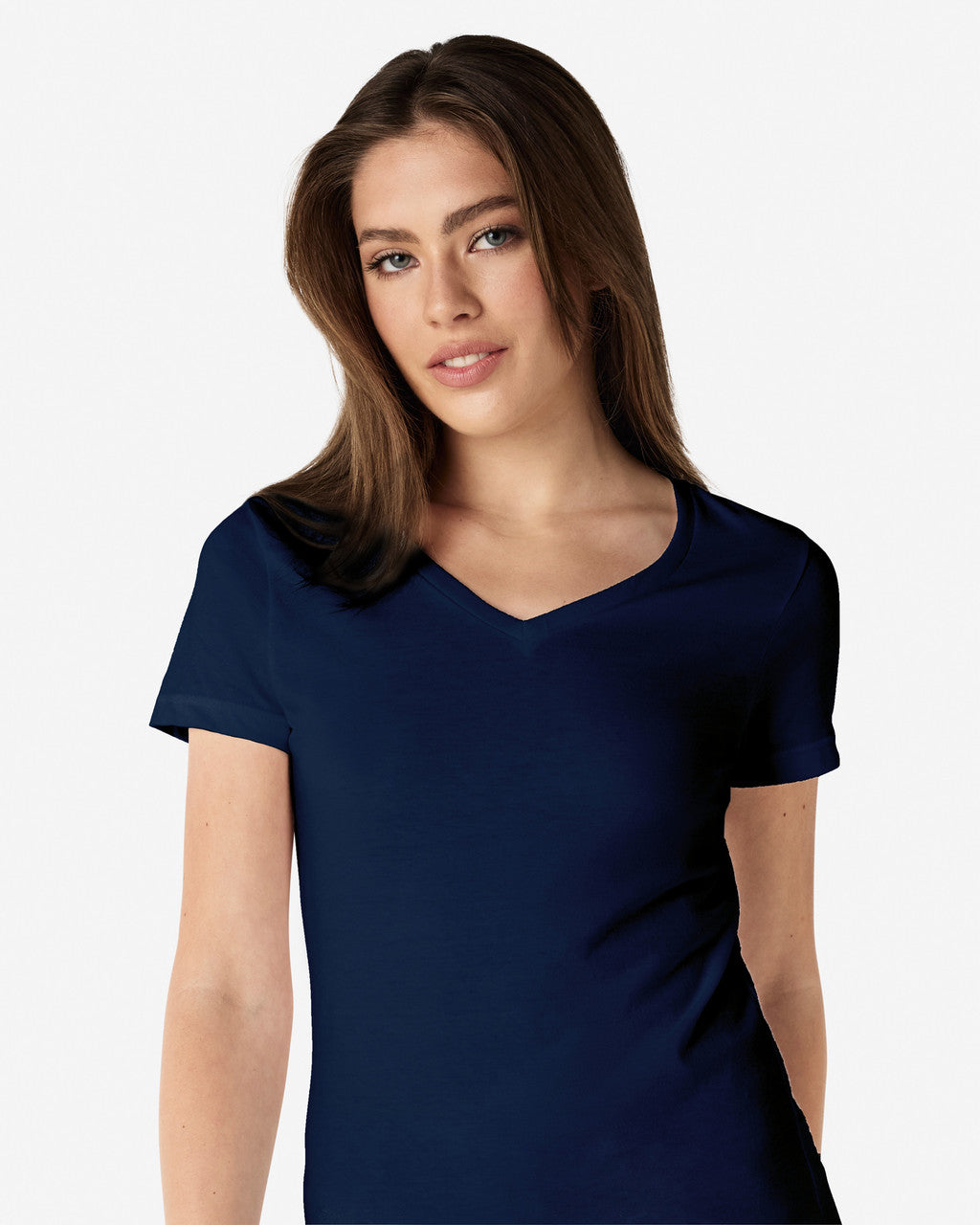 Gildan Soft Style Ladies V Neck T/S-(64V00L)