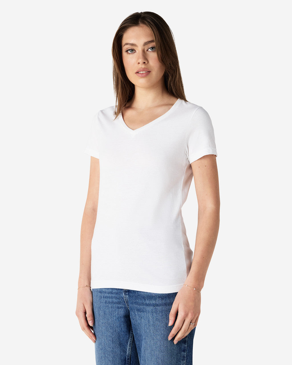 Gildan Soft Style Ladies V Neck T/S-(64V00L)