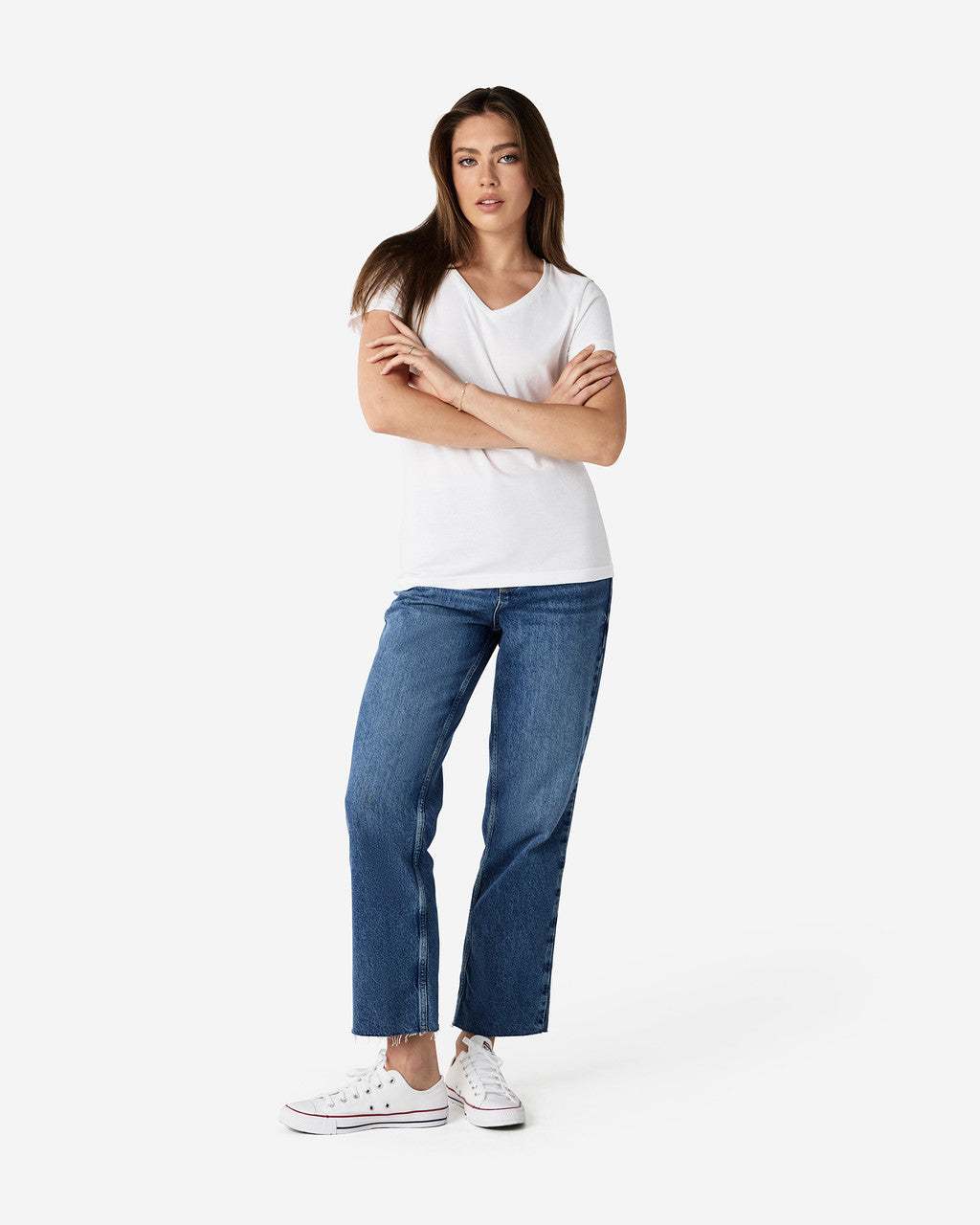 Gildan Soft Style Ladies V Neck T/S-(64V00L)