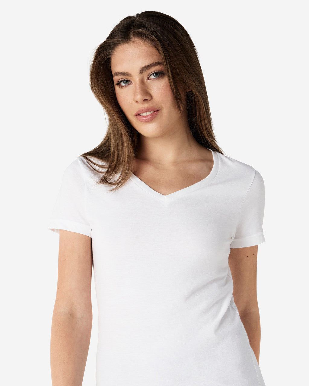 Gildan Soft Style Ladies V Neck T/S-(64V00L)