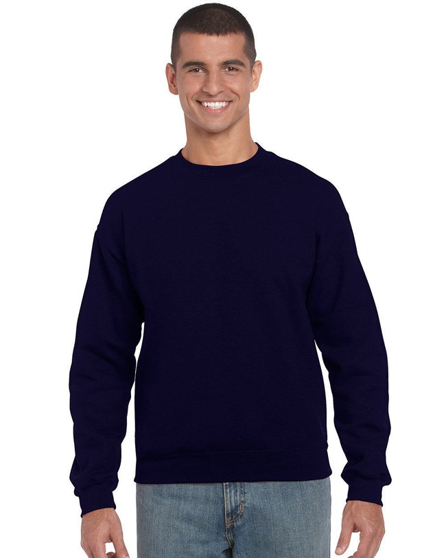 Gildan-Gildan Heavy Blend™ Classic Fit Adult Crewneck Sweatshirt-Navy / M-Uniform Wholesalers - 3