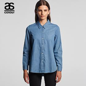 Ascolour Womens Blue Denim Shirt - (4042)