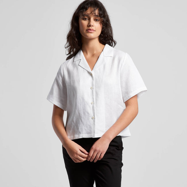 Ascolour Wo's Linen S/S Shirt(4420)