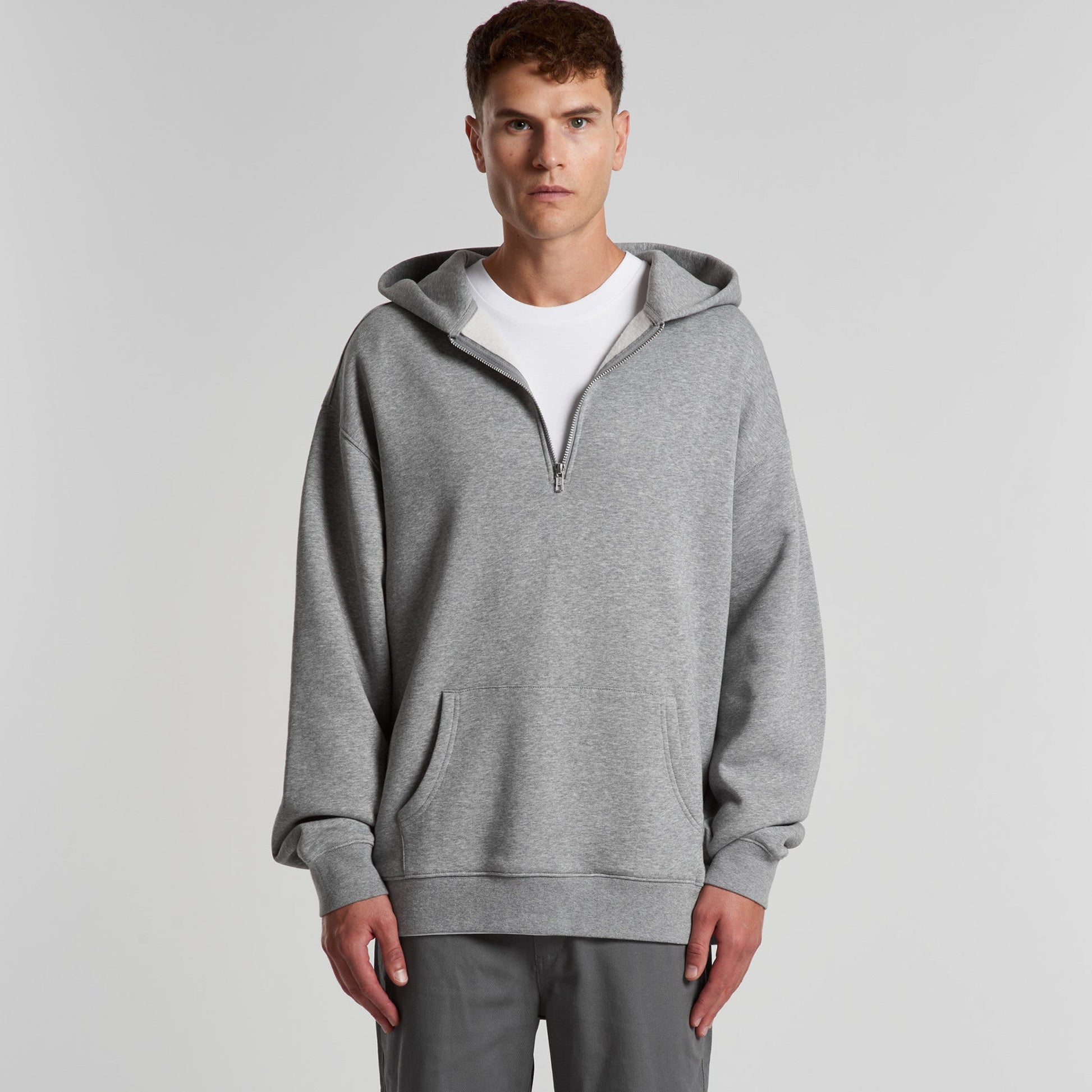 Ascolour Mens Relax Half Zip Hood-(5164) Success