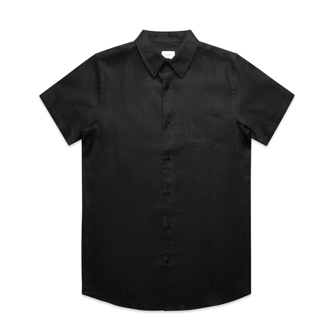 Ascolour Mens Linen S/S Shirt(5420)
